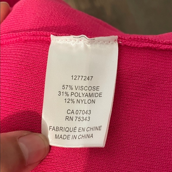 Caroline Constas Vibrant Pink Midi Dress Size Medium - Picture 6 of 6